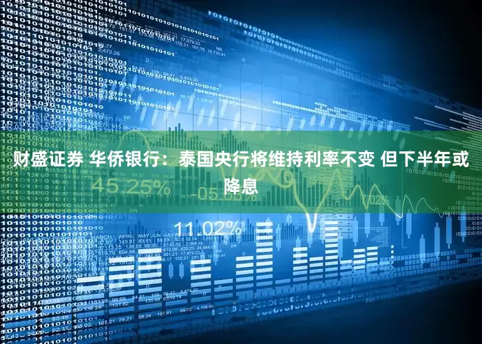 财盛证券 华侨银行：泰国央行将维持利率不变 但下半年或降息